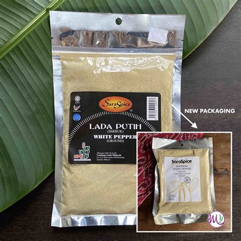 SARASPICE Sarawak White Pepper Lada Putih Serbuk Ground Powder