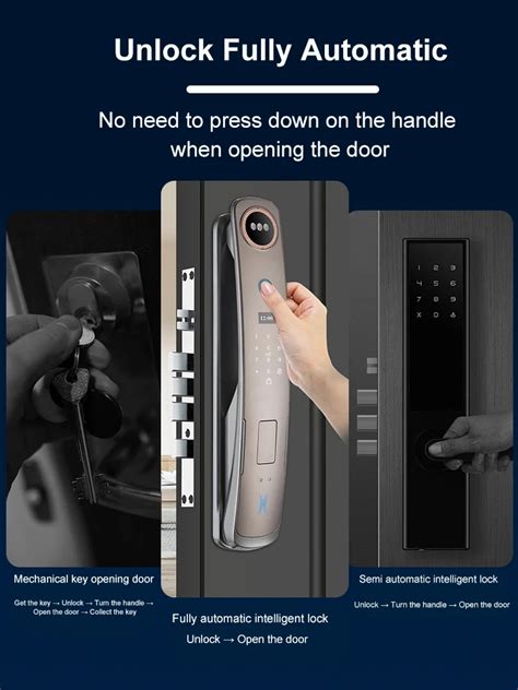 Glomarket 3d Face Recognition Smart Door Lock With Camera Digital