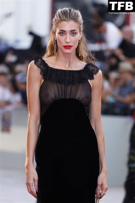 Jessica Michael Serfaty Shows Off Her Nude Boobs At The 79th Venice International Film Festival