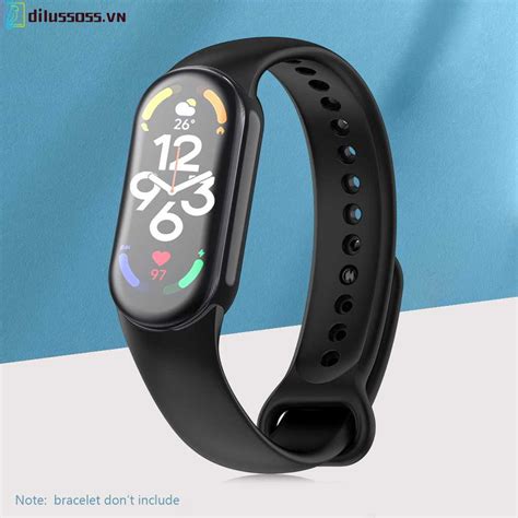 Dây Đeo Thay Thế Chất Liệu Silicon Màu Trơn Cho Xiaomi Mi Band 8