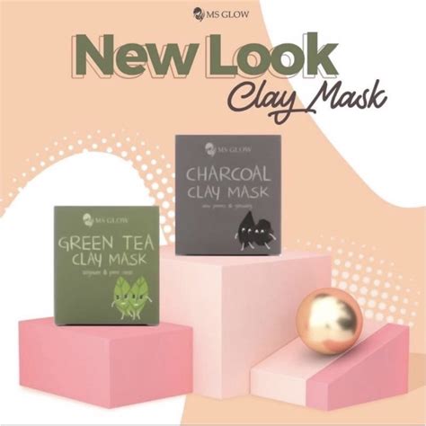 Jual Masker Charcoal Ms Glow Masker Green Tea Ms Glow Clay Mask Ms