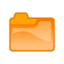 Orange folder - Download free icons