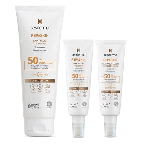 Sesderma Repaskin Set ZESTAW Krem-żel do ciała 200 ml + 50 ml + Krem ...