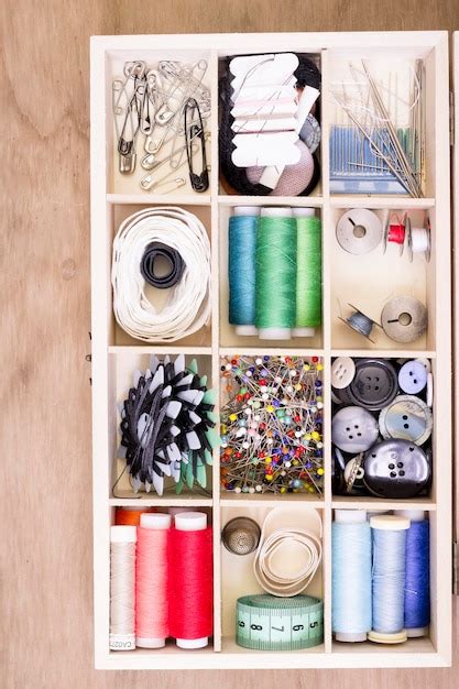 Premium Photo | Sewing kit