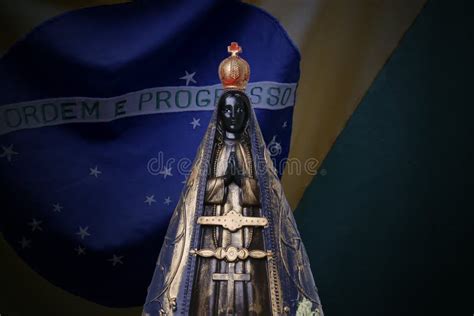 Statue of the Image of Our Lady of Aparecida Stock Photo - Image of ...