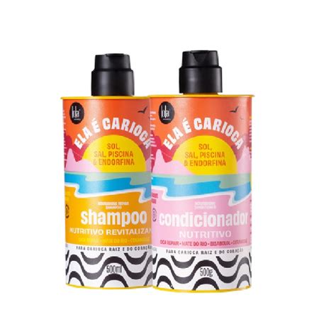 Shampoo E Condicionador Da Lola - Lola Ela É Carioca Kit Shampoo 500ml + Condicionador 500g | Shopee Brasil