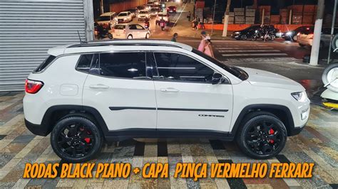 Jeep Compass Longitude 2019 Pintura Rodas Black Piano Aro 18 Capas