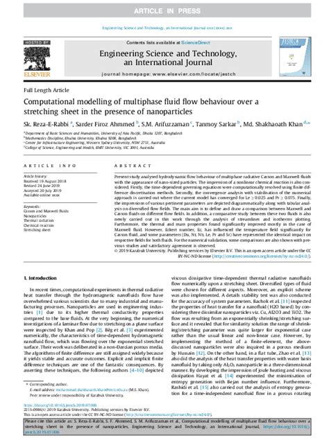 Pdf Computational Modelling Of Multiphase Fluid Flow Behaviour Over A