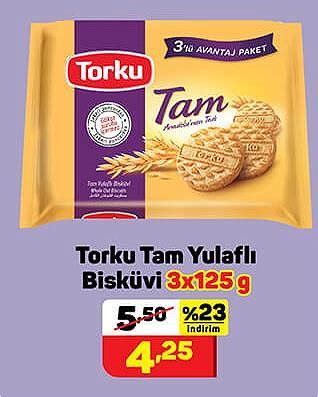 Torku Tam Yulafl Bisk Vi X G Ndirimde Market