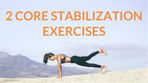 My Favorite Core Stabilization Exercises For Active People Pin