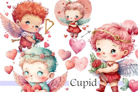 Cupid Valentine S Day Clipart Bundle Graphic By Magiclily Creative