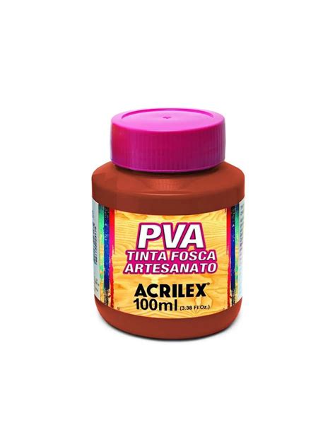 TINTA PVA FOSCA PARA ARTESANATO 100ML VERMELHO ESCARLATE ACRILEX 508