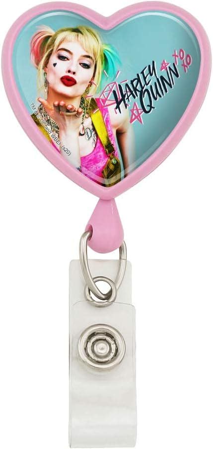 Birds Of Prey Harley Quinn Blowing Kisses Heart Lanyard