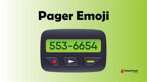 📟 Pager Emoji Meaning Copy ️ And Paste 📝 Heatfeed