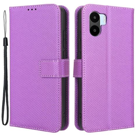 Preklopna maska "Diamond Texture" (purple) za Xiaomi Redmi A1/Redmi A2 ...