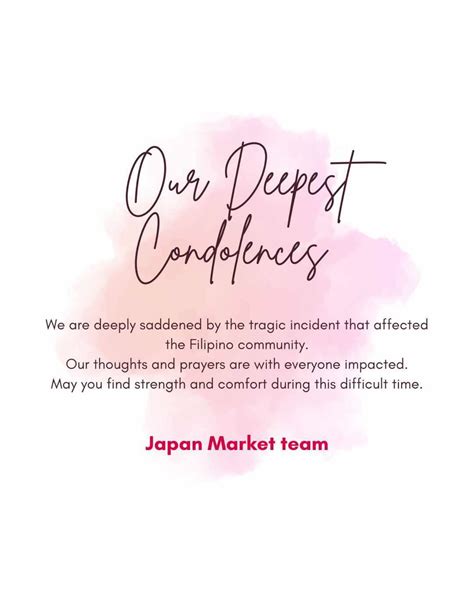 Japan Market - We are deeply saddened by the tragedy that... | Facebook