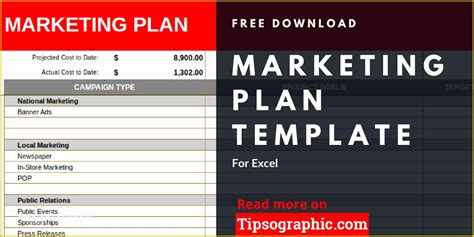 Marketing Plan Excel Template Free Download Of Tipsographic ...