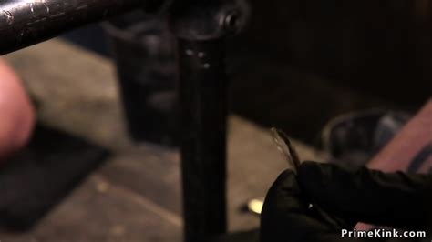 Brunette In Socks In Device Tormented