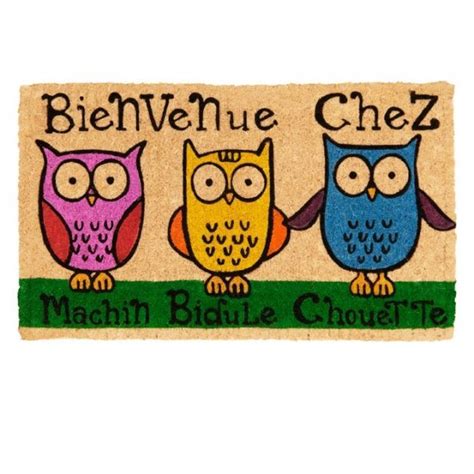 Paillasson Machin Bidule Chouette Naturel Dlp Achat Vente
