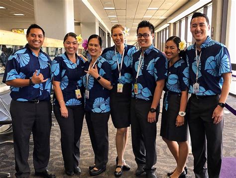 Hawaiian Airlines Ground Crew And Flight Attendant Uniforms R