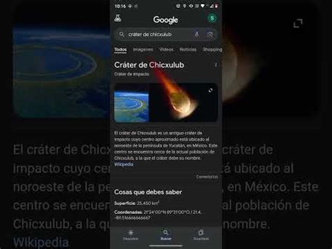 Esto Pasa En Google Si Buscas El Cr Ter De Chicxulub Youtube