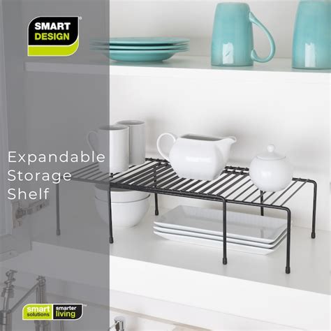 Smart Design 16 In W X 525 In H X 10 In D 1 Tier Freestanding Black