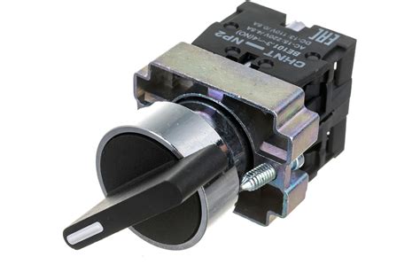Переключатель CHINT NP2-BJ25 2 полож. с фиксацией 1НЗ +1НО IP40 574857 ...