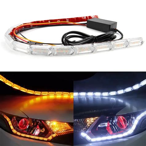 Okeen Pc Led Daytime Running Light For Car Flexbile Drl Auto Headlight