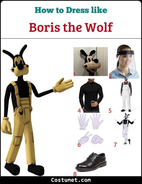 Boris The Wolf Costume From Bendy And The Ink Machine For Halloween