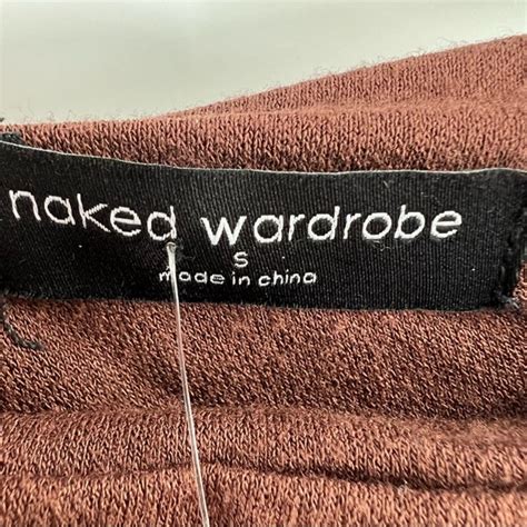 Naked Wardrobe Dresses Naked Wardrobe Nwt The Nw Long Sleeve Midi Dress In Chocolate Size