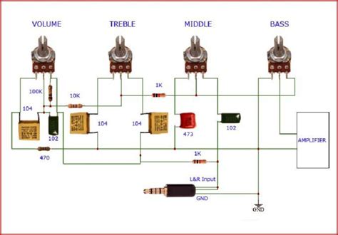 Tone Control Volume Circuit Heavy Bass Diy Tronicspro In 2023 Audio