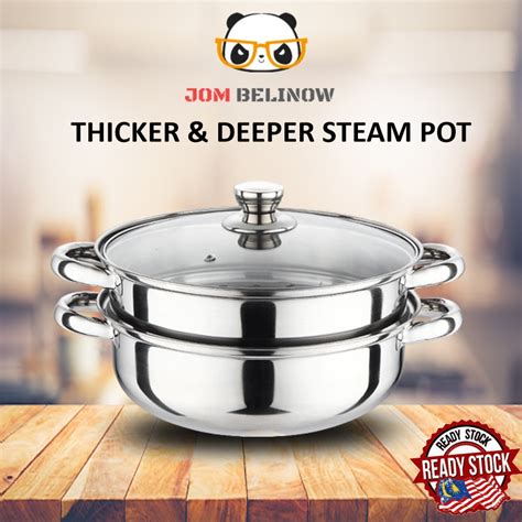 Cm Layer Steam Pot Steamer Cookware Pot High Quality Thick Stainless Steel Hot Steamed Pot