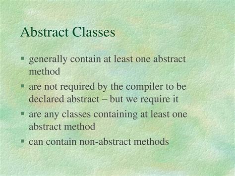 Lecture 14 Abstract Classes Ppt Download