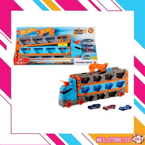 Jual Hot Wheels Track Speedway Hauler Hotwheels Track Mega Truk Hauler Shopee Indonesia