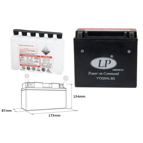 Akumulator Motocyklowy LANDPORT YTX20HL BS INTERNETOWY SKLEP