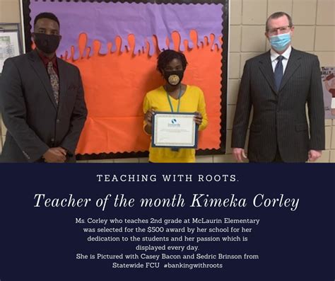 Statewide Fcu Congratulations To Ms Kimeka Corley She