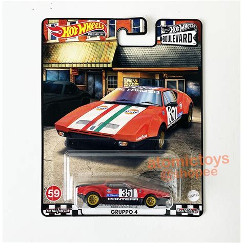 Hot Wheels De Tomaso Pantera Gruppo Gulf Boulevard Japan Card Shopee Malaysia
