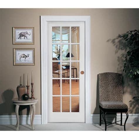 Mmi Door 30 In X 80 In Right Handed Primed Composite Clear Glass 15 Lite True Divided Singl