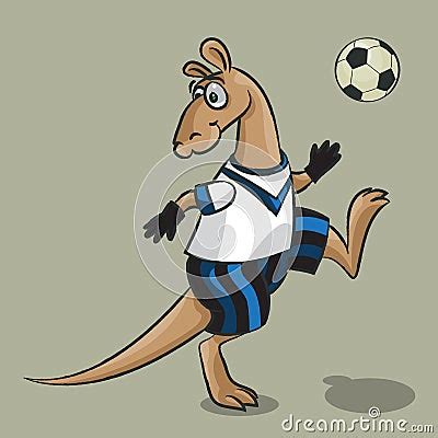 Kangaroo - The Football Player Stock Images - Image: 31706544