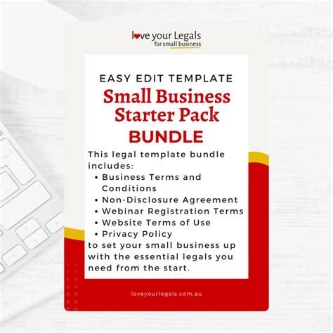 Small Business Starter Pack Legal Templates - Love Your Legals