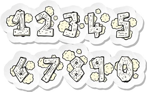 animated numbers vector art icons  graphics