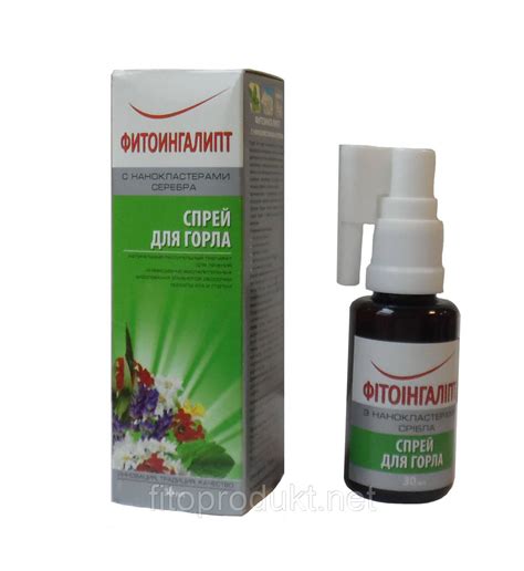 Купить Фитоингалипт спрей для горла с нанокластерами серебра 30 мл ...