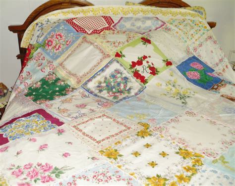 quilt    handkerchiefs vintage handkerchiefs quilts
