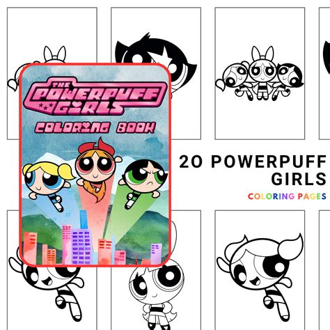 powerpuff coloring pages 5