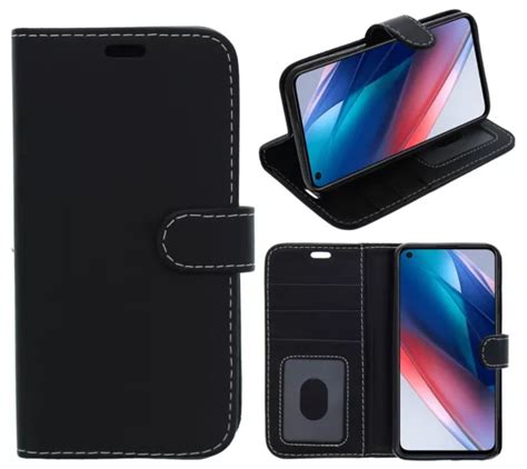 Pour Oppo Reno F Tui Housse Clapet Portefeuille Folio Carte Cuir Pu