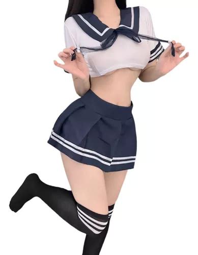 Traje De Marinheiro Lingerie Roupa Interior Uniforme Parcelamento Sem Juros