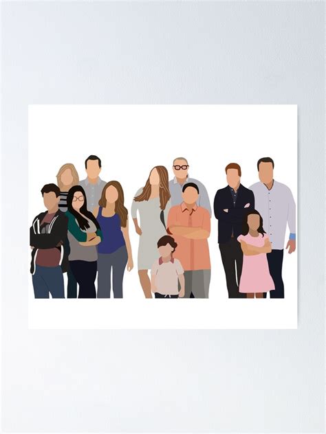 "Modern Family cast" Poster for Sale by piglet83 | Redbubble