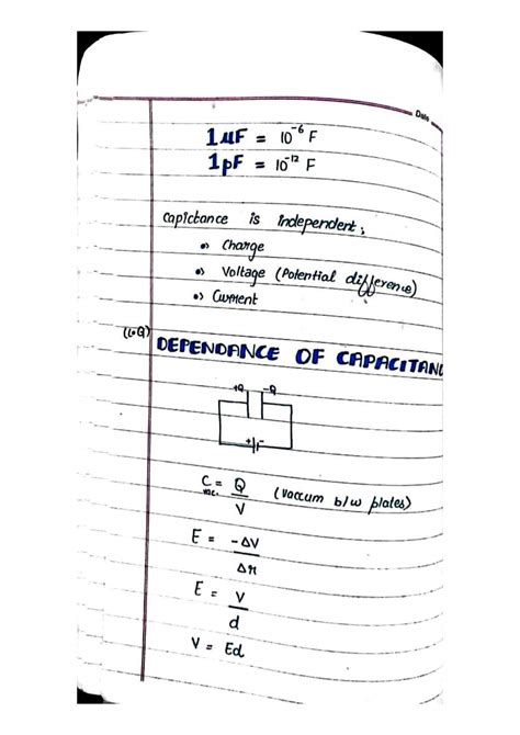 SOLUTION: Topic, |Capacitance of parallel plate capacitor|experiment ...