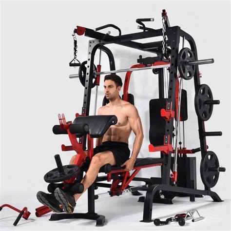 Home Gym Jammer Arm System Power Squat Rack Multifunction Trainer Smith