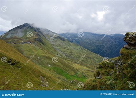 mountainous landscape stock photo image  cloudy rock